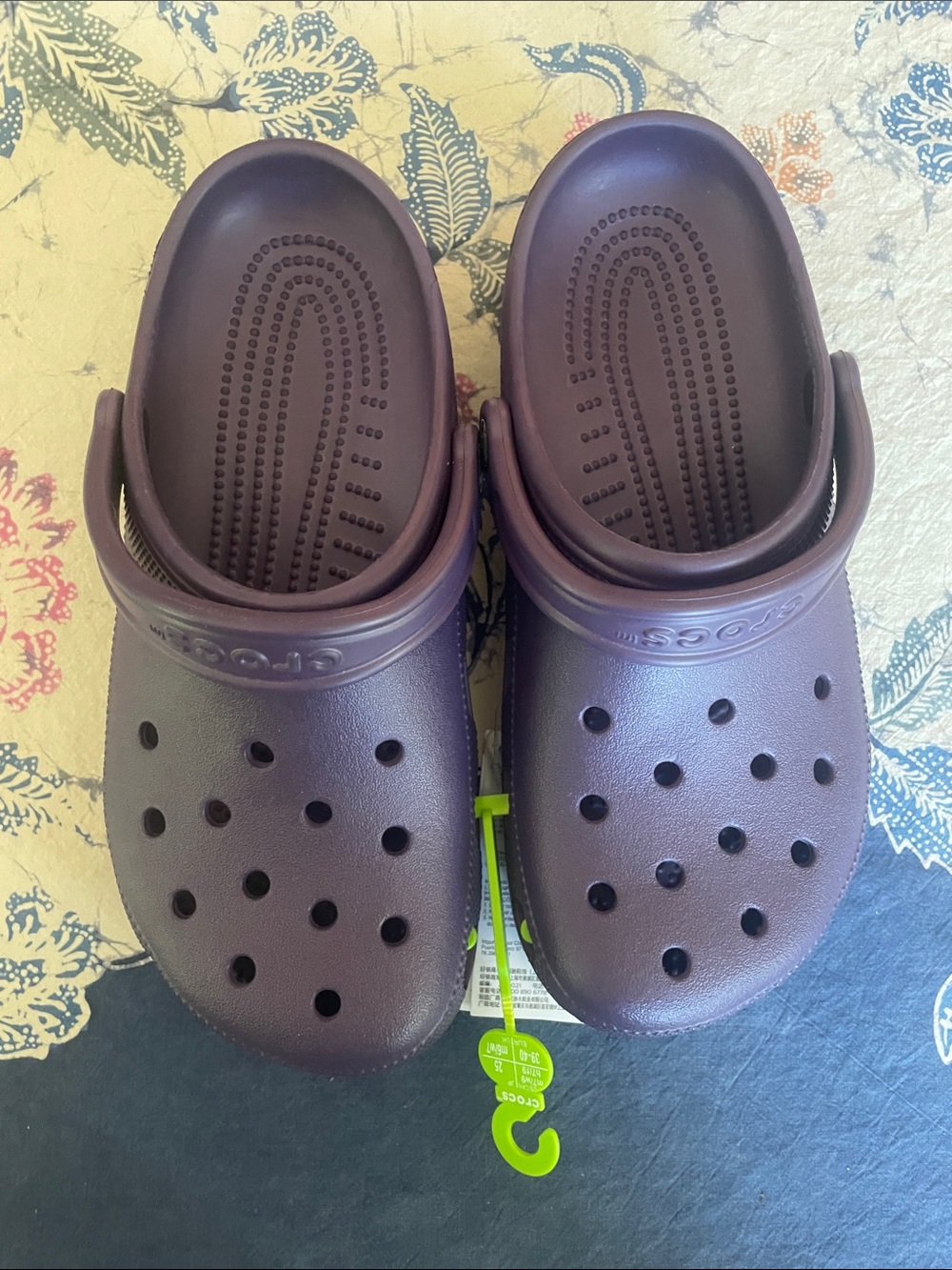 CROCS Classic Clog in Dark Iris Deep Plum Purple M7/W9